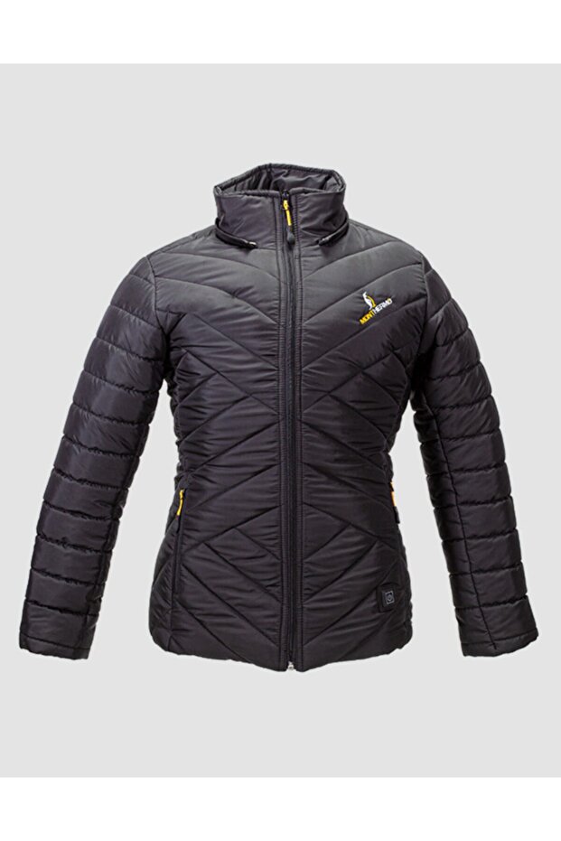 Isıtmalı Kadın Mont Siyah - 2