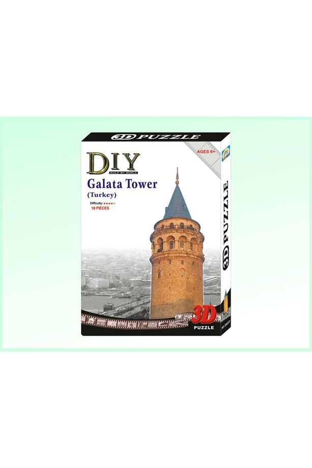 3d Puzzle 3 Boyutlu Maket Galata Tower Galata Kulesi - 1