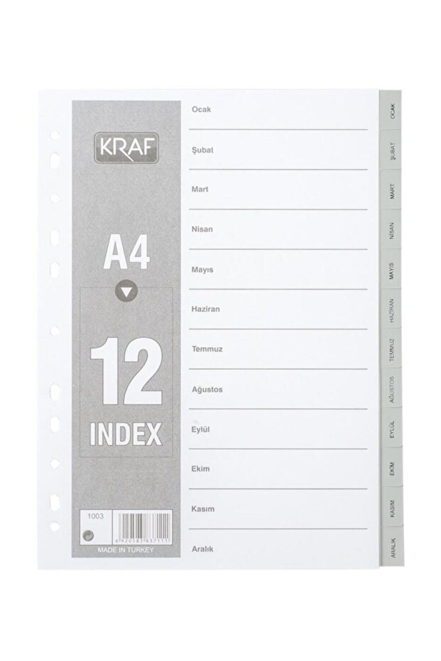 A4 Separator Separator Separator Months 2 Pieces - 1