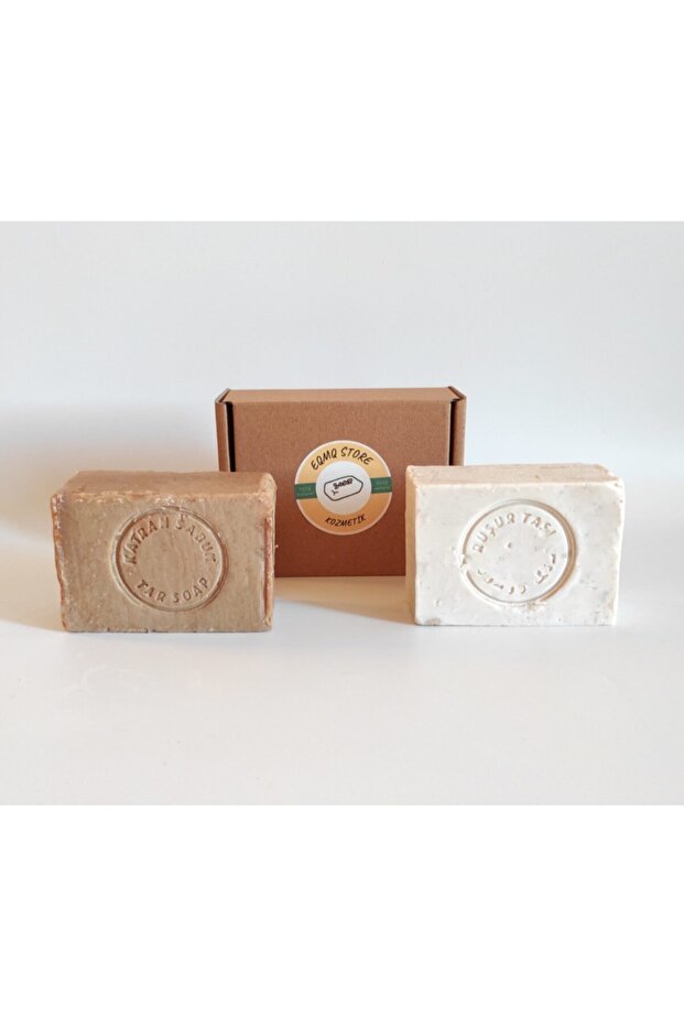Rushur Stone and Tar Soap - Natural Handmade 2 Pieces
