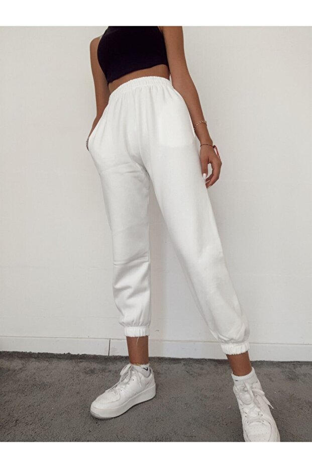 بنطال رياضي مضلع بثلاثة خيوط - 1