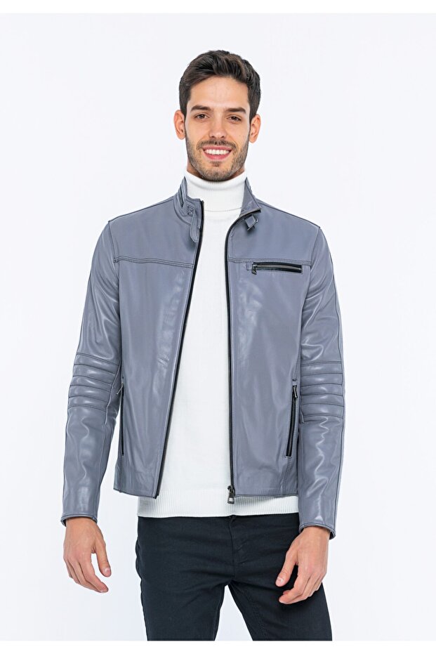 Men's Leather Jacket - 8