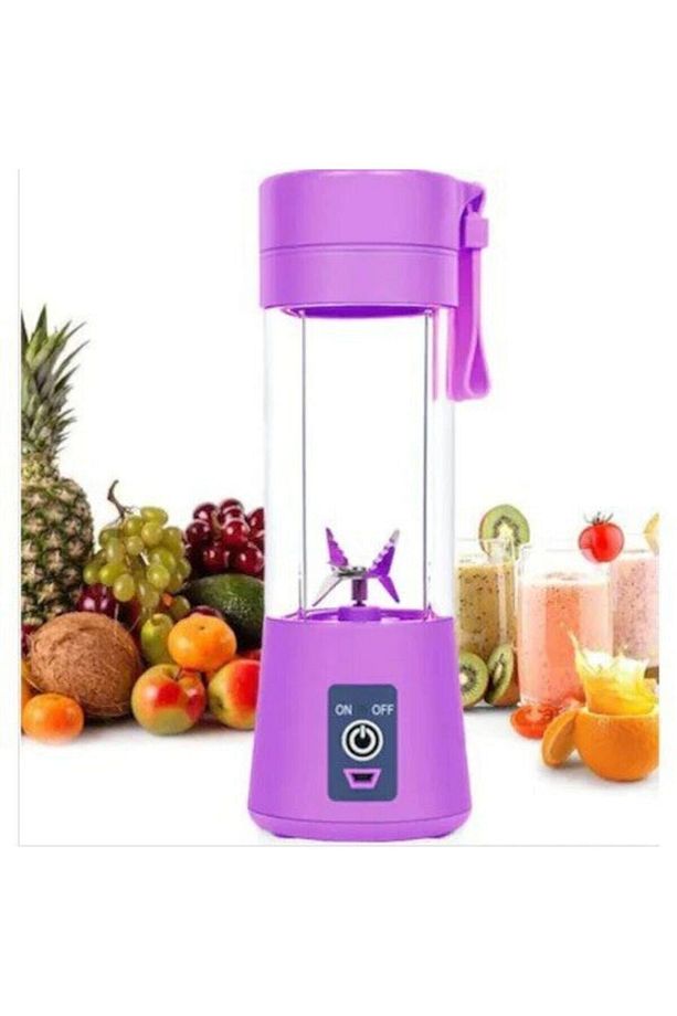 Portatif Taşınabilir El Blender 380 ml 4 Bıçaklı Usb Şarjlı Blender - 2