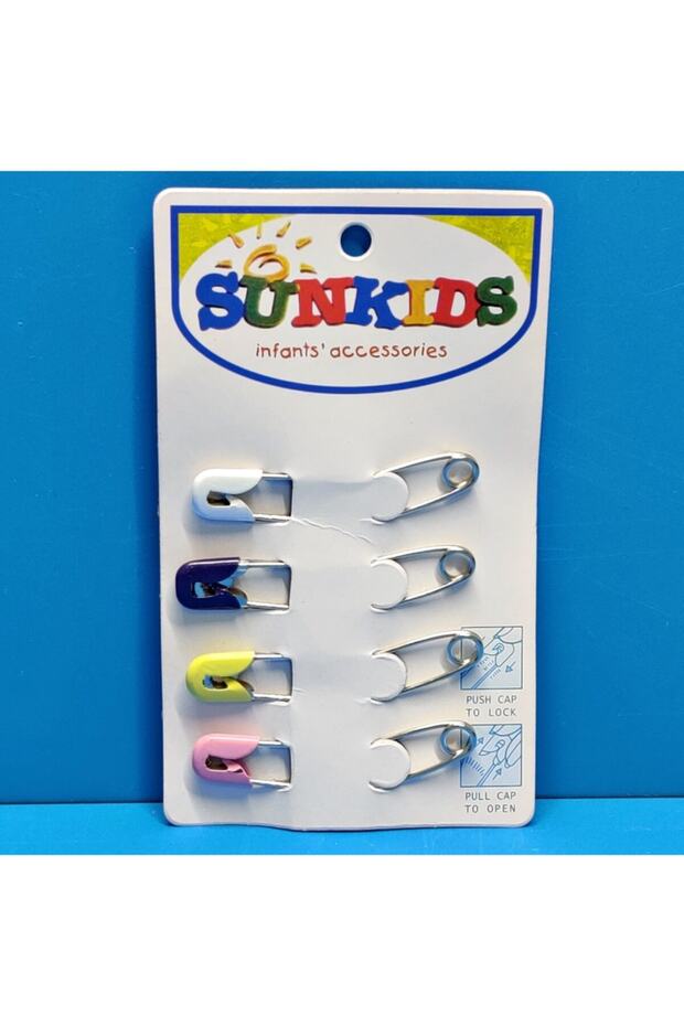 Sunkıds Safety Metal Safety Pin Set of 4 1dksg07
