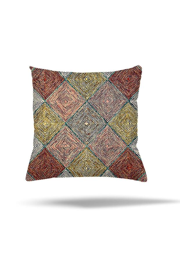 Geometric Color Transition Pattern Concealed Zippered Pillow Case Throw Pillow Cover Seat Pillow Case