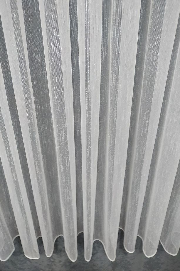Şantuk Keten Desenli Ultra Dökümlü Desenli Tül Perde 1 X 2.5 Orta Pileli - 4