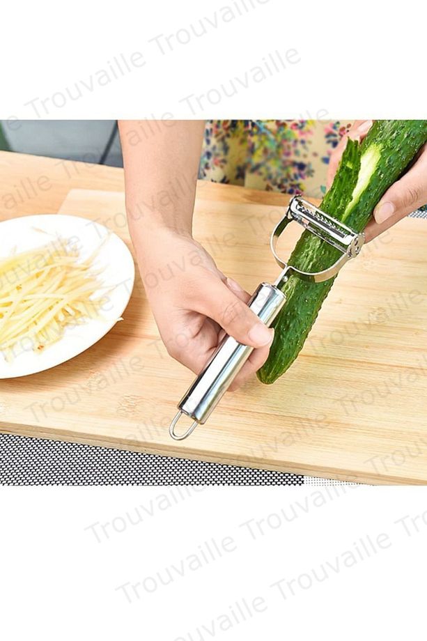Paslanmaz Çelik Julyen Soyacak, Sebze Meyve Dilimleyici Soyacak, Patates Soyacağı - 7