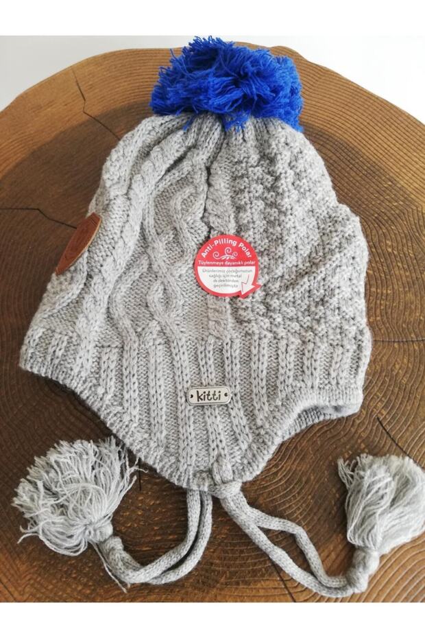 Boy's Beanie with Fleece Inside and Ears K2660-06