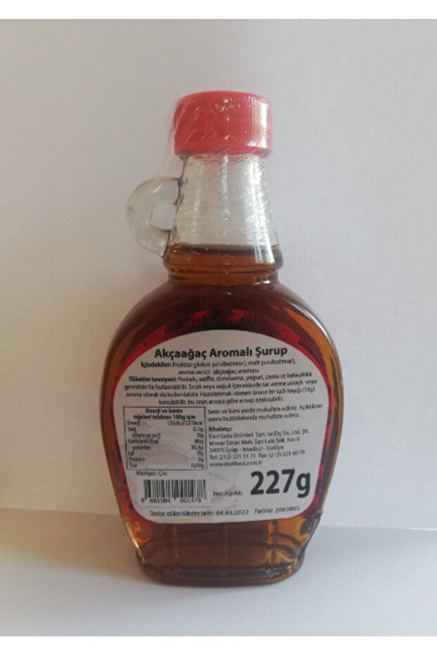 Akçaağaç Aromalı Şurup 227gr - 2