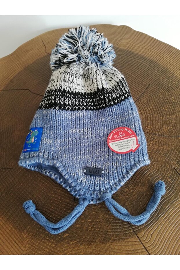 Baby Boy Beanie with Fleece Inside and Ears K2110-06