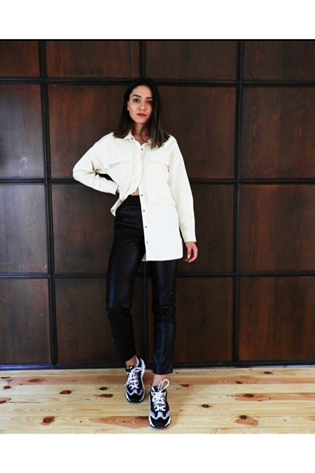 Gabardin Çift Cep Gömlek - 2