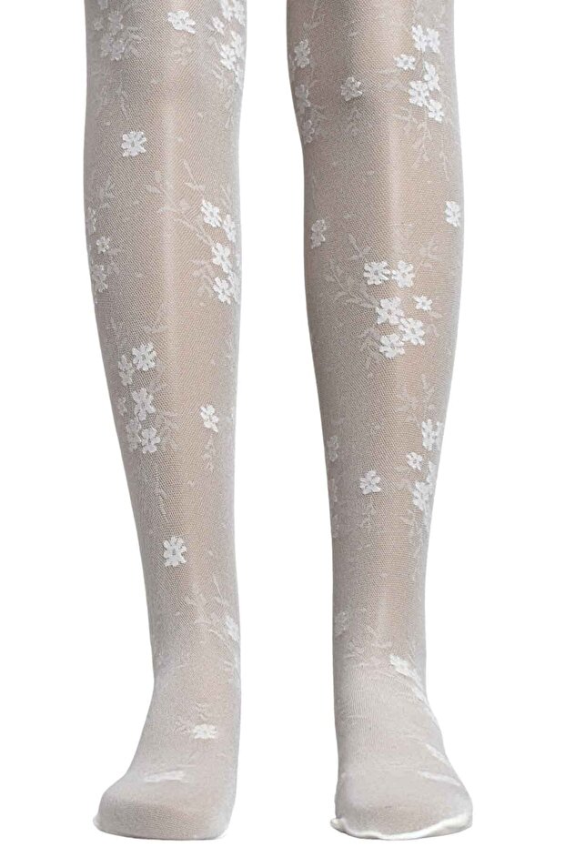 Desenli Külotlu Çorap - 1