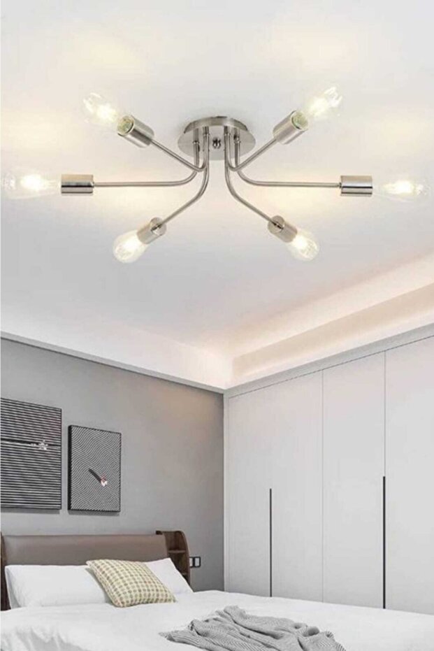 Lara 6'lı Krom Avize - 1