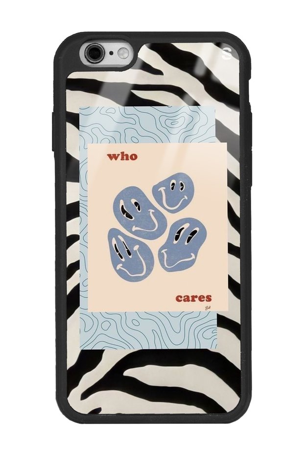 iPhone 6 - 6S Zebra Emoji Design Glossy Phone Case