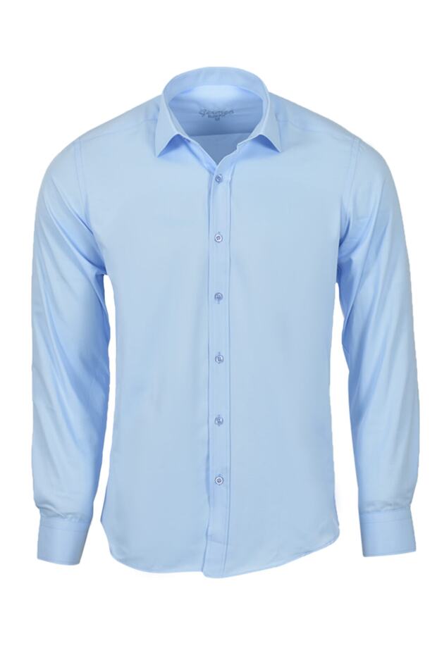 Slim Fit Micro Satin Men's Sports Shirt