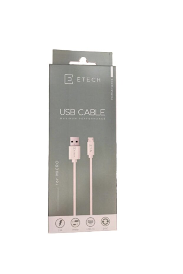 Premium 2.1a 1 Metre Micro Usb Şarj Kablosu