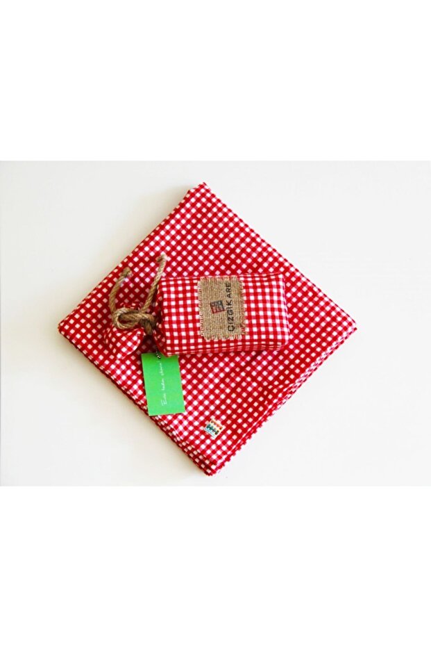Red Gingham Tablecloth - 3