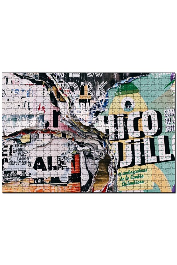 Cakasepetim Wall Old Torn Banners 120 Piece Puzzle Jigsaw Puzzle Mdf (Wood)