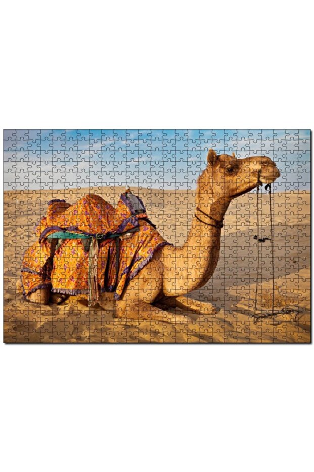 لغز تركيب من 255 قطعة على شكل جمل مغمور في رمال الصحراء من كاكاسيبتيم (خشب)