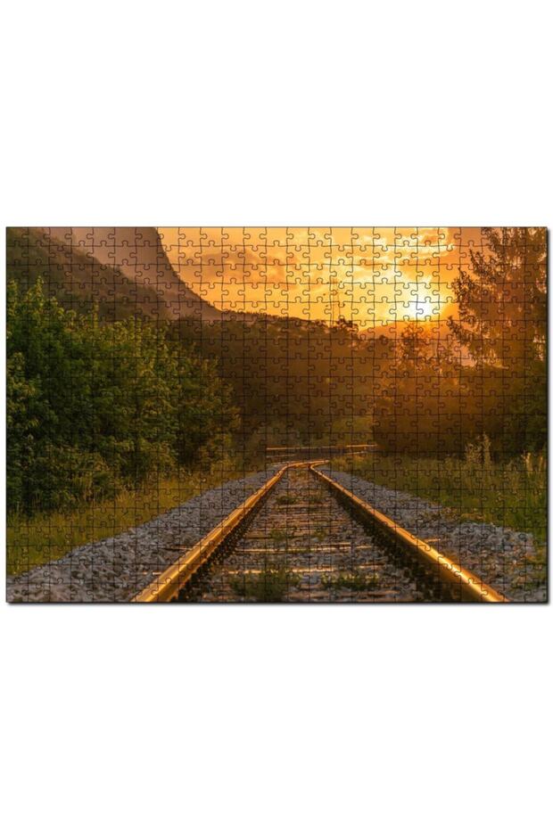 Cakasepetim Rays Shining at Sunset 500 Piece Puzzle Jigsaw Puzzle Mdf (Wood)