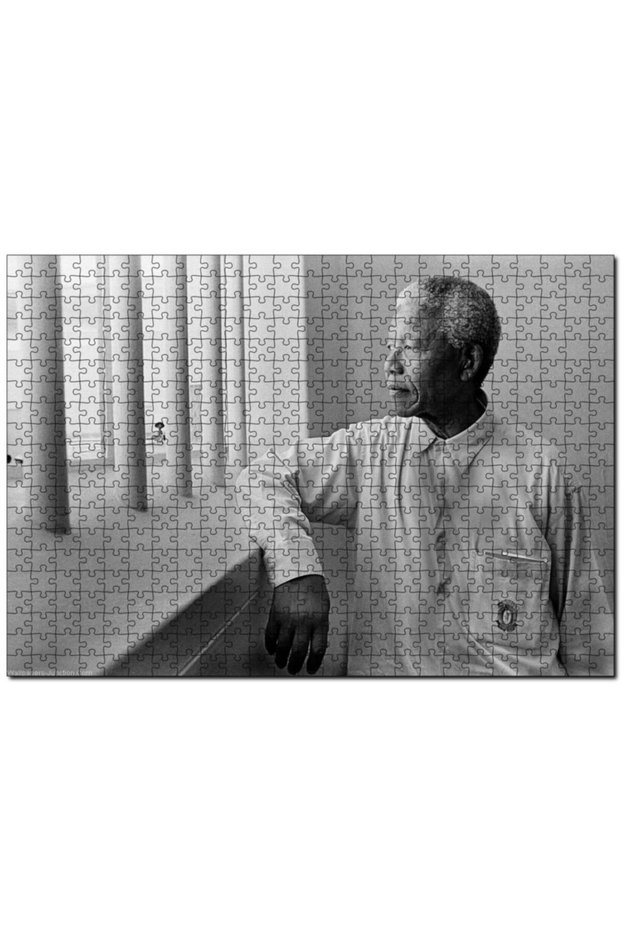 Cakasepetim Nelson Mandela Behind Bars 1000 Piece Puzzle Jigsaw Puzzle Mdf (Wood)
