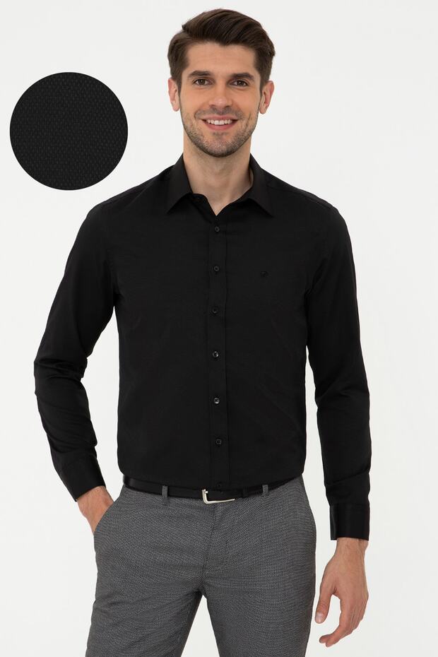 Men's Black Shirt G021GL004.0001390299