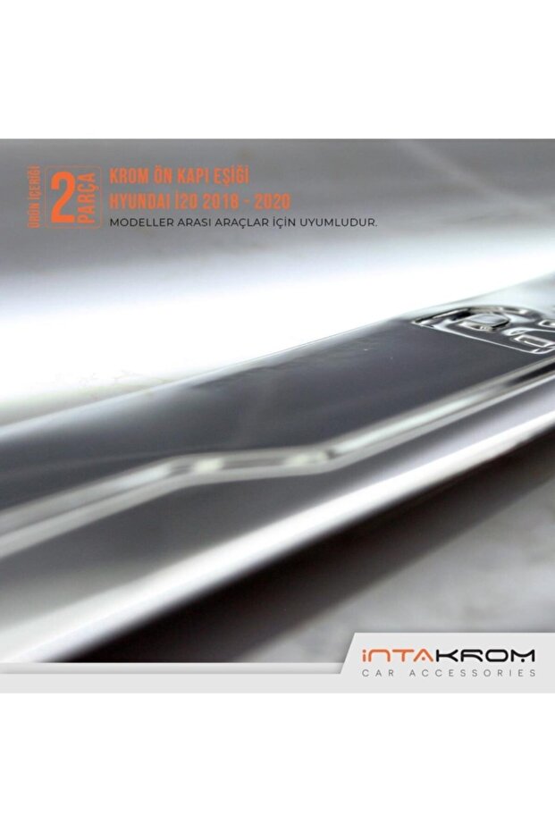 Hyundai I20 Krom Ön Kapı Eşiği 2 Parça 2018 - 2020 - 5