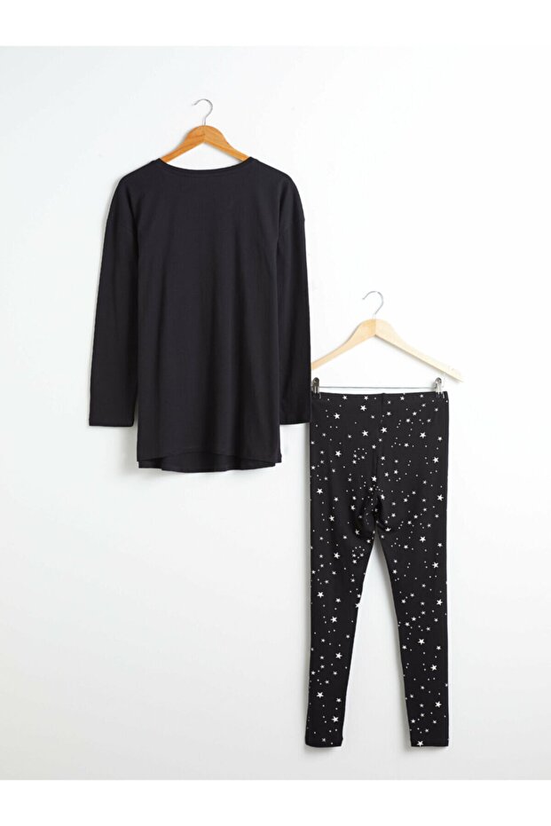 Kız Çocuk Siyah Pijama Takım - 1