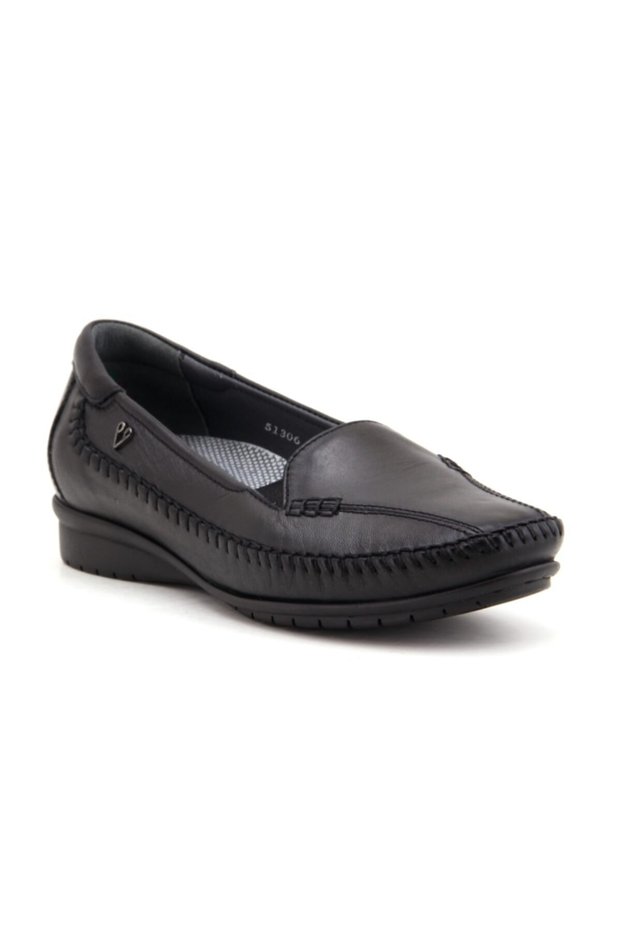Women's Black 51306 Loafer Shoes