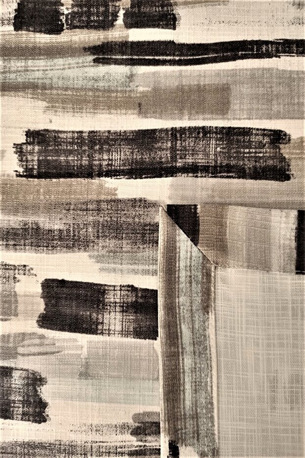 Cotton Linen Look Patterned Table Cloth - 5