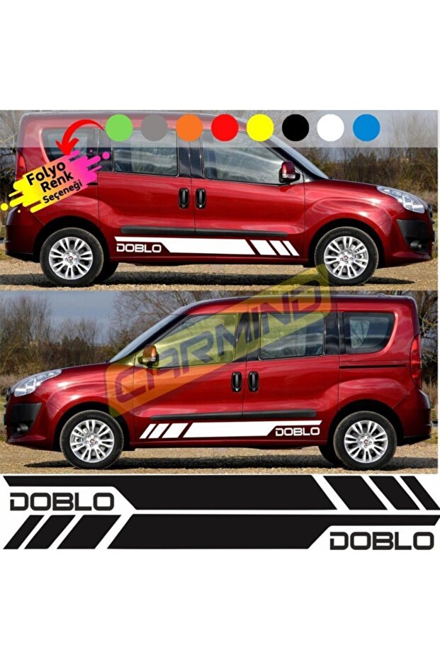 Fiat Doblo Yan Şerit Sticker - 1