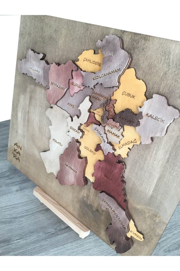 Ahşap Ankara Haritası - 4