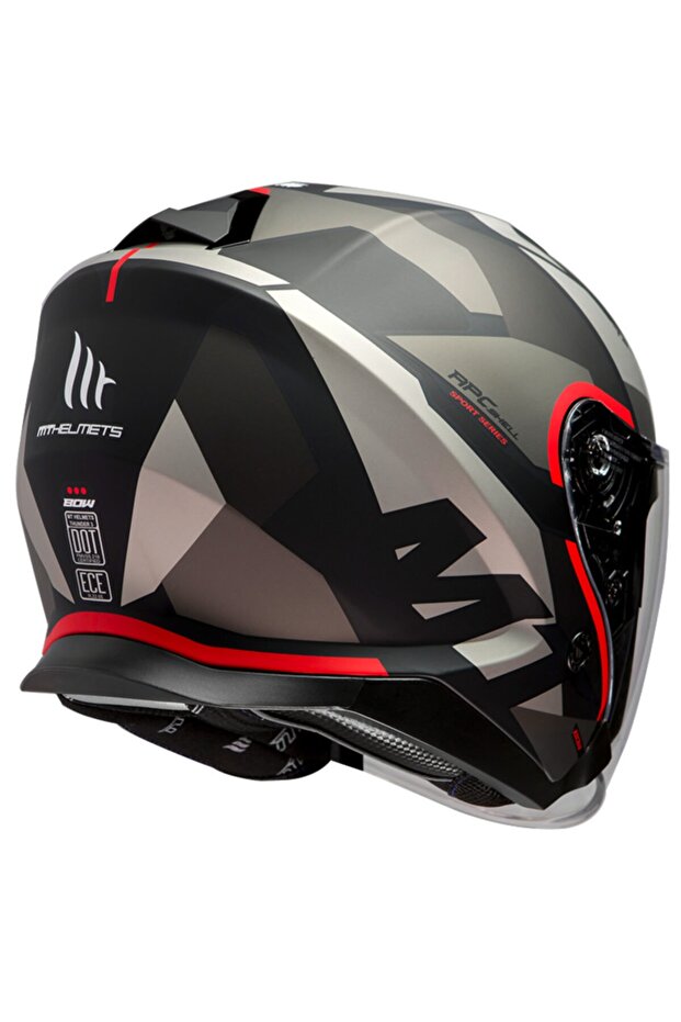 Helmet Thunder Sv Jet Bow A5 Black Matt Red - 4