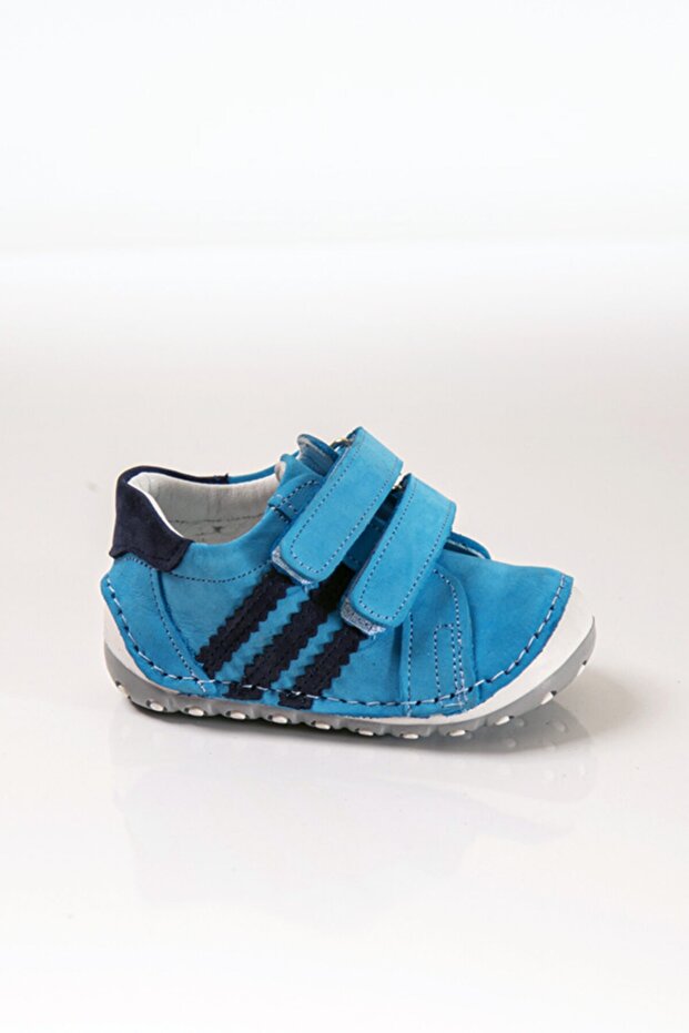Baby Boy Turquoise Genuine Leather Orthopedic First Step Shoes