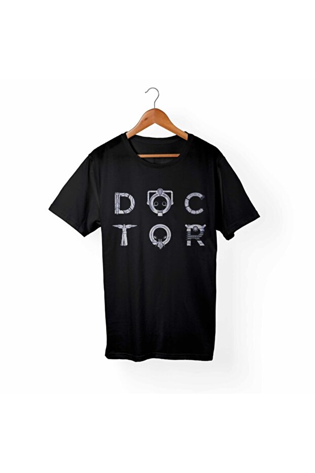 Unisex Black Doctor Who T-shirt