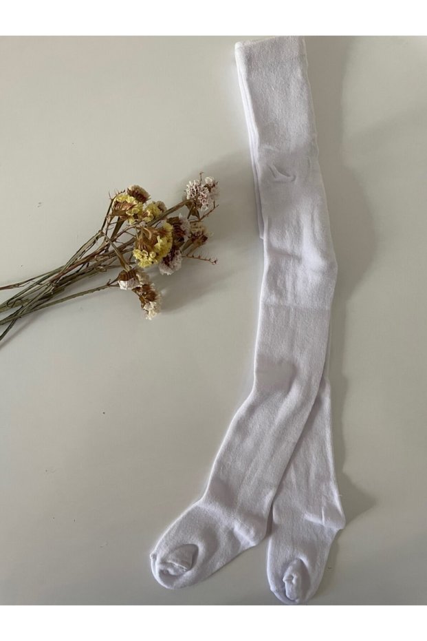 Unisex Baby White Pantyhose