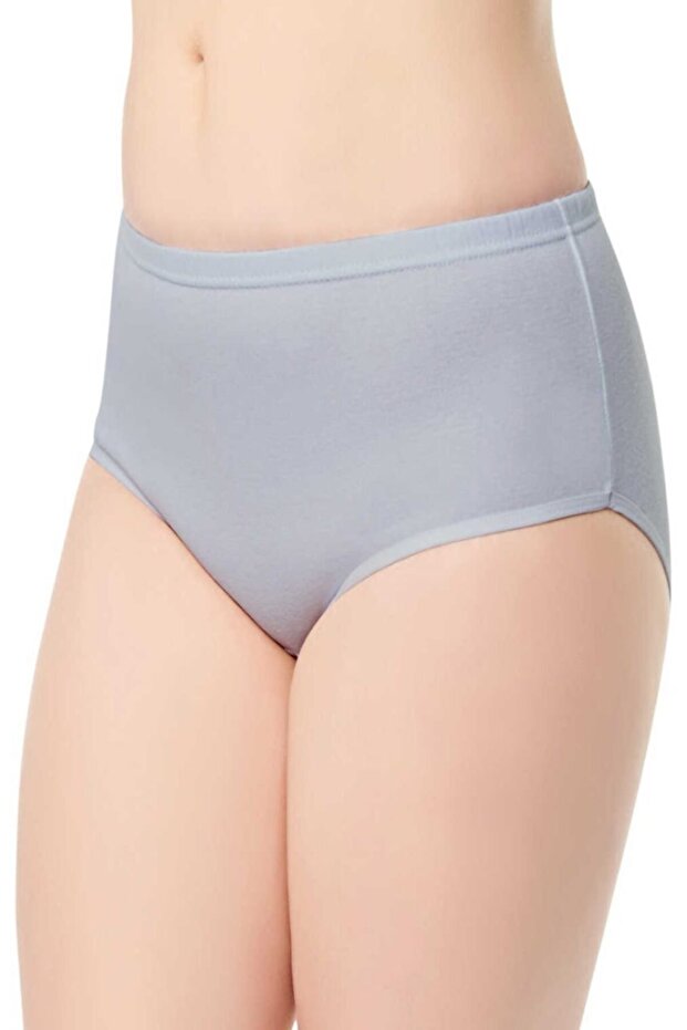 Women's Gray Ribbed Bato Panties
