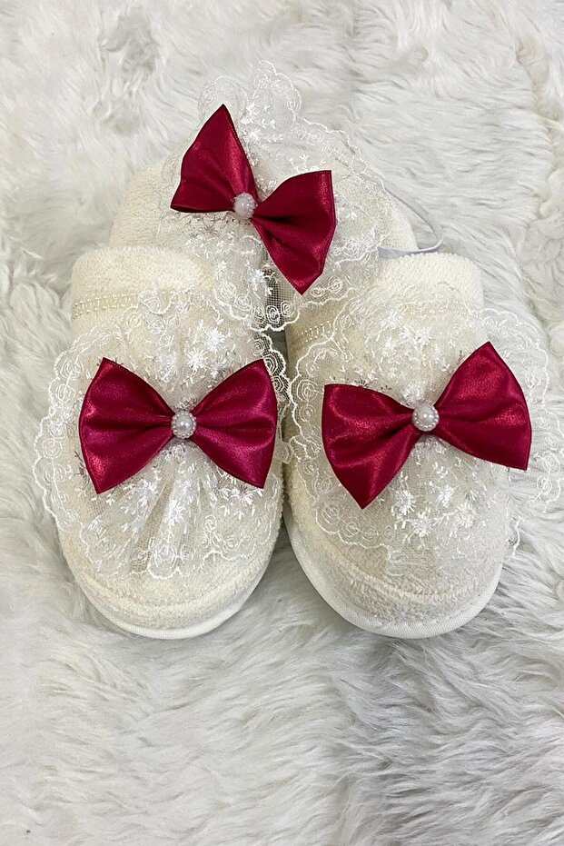Women's Cherry Maternity Crown and Slippers Set Lh 339