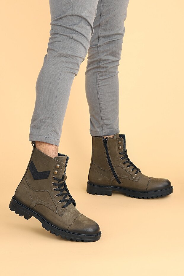 Erkek Nubuk Günlük Deri Bot Ayakkabı 17640-m - 3