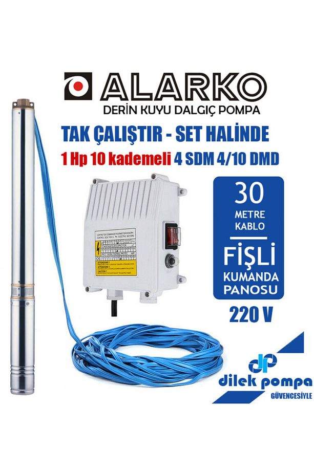 1 Hp Derin Kuyu Dalgıç Pompa (kablolu Ve Pano Dahil) - 1