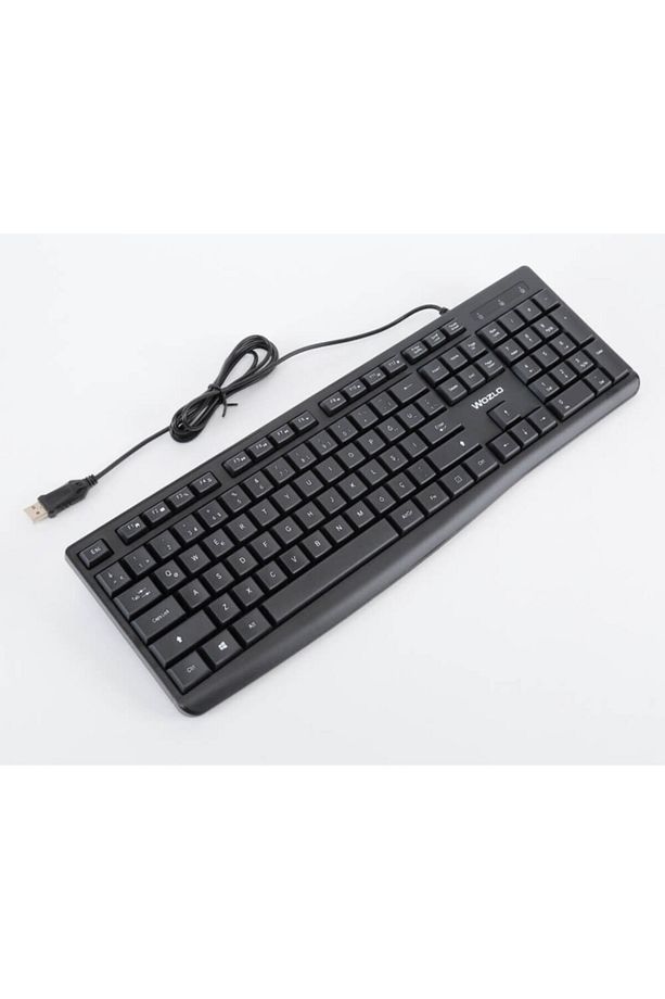 Yumuşak Tuşlu Usb Klavye - Siyah - Fiber Doku - Wz-803 - 2