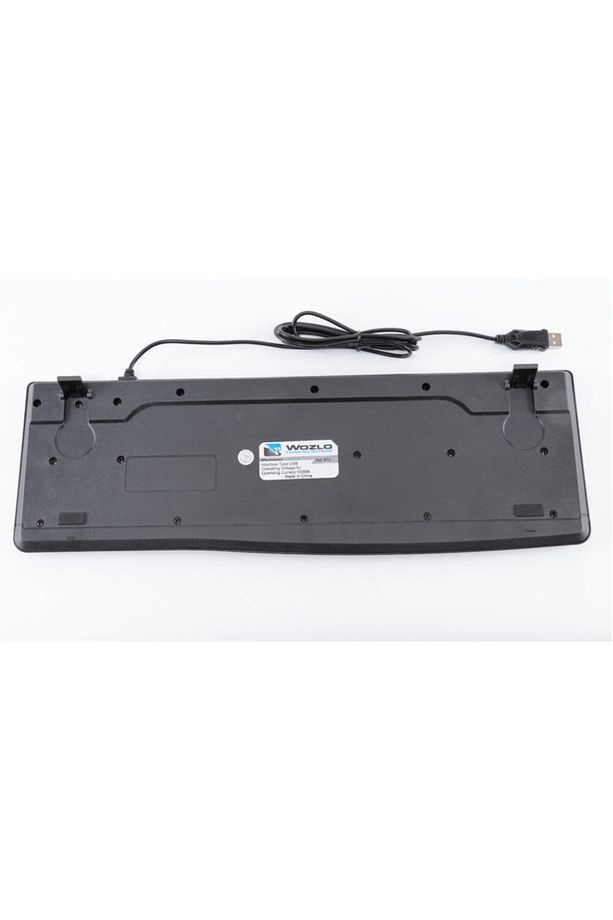 Yumuşak Tuşlu Usb Klavye - Siyah - Fiber Doku - Wz-803 - 3