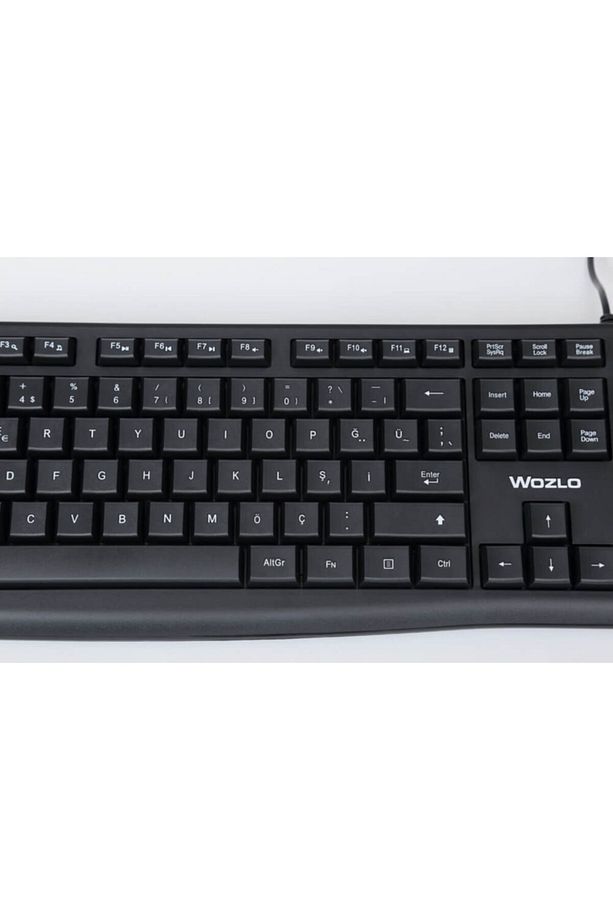 Yumuşak Tuşlu Usb Klavye - Siyah - Fiber Doku - Wz-803 - 5
