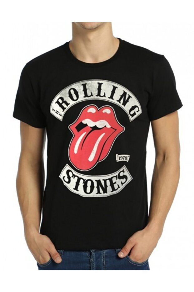 - Rolling Stones Black Men's T-Shirt