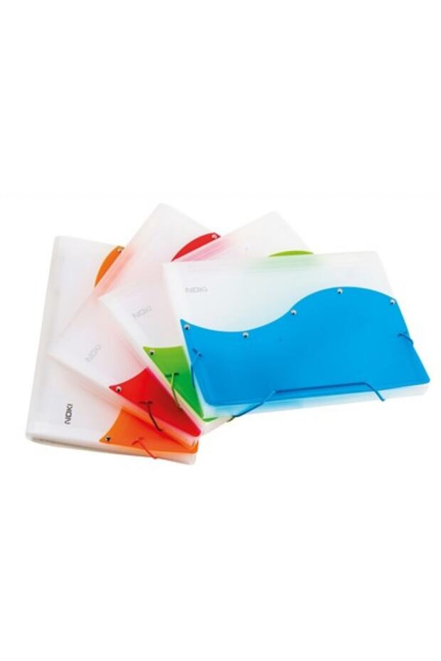 ملف منفاخ 12 حجرة باللون الأزرق - 1