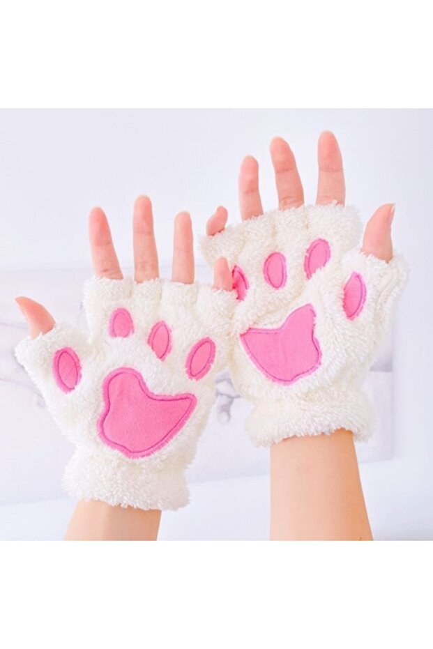 Beyaz Pati Eldiven - 1