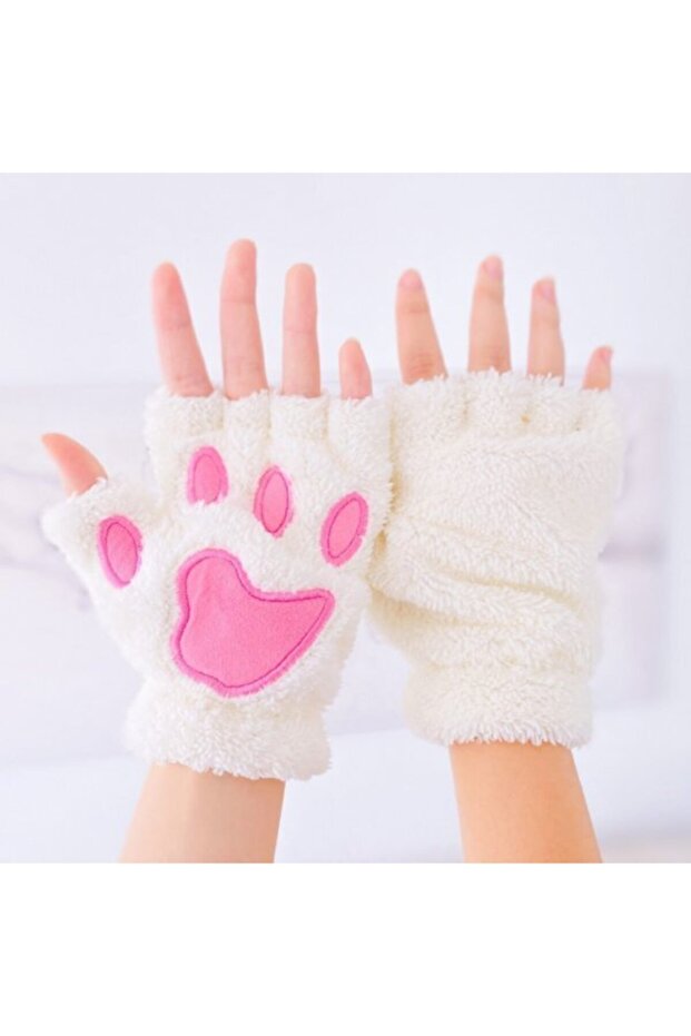 Beyaz Pati Eldiven - 2