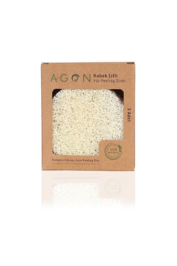 Natural Pumpkin Fiber Facial Peeling Disc 3 Pieces