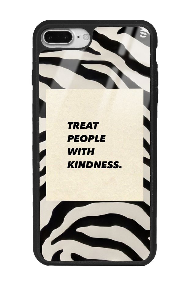 iPhone 7 Plus - 8 Plus Zebra Motto Design Glossy Phone Case