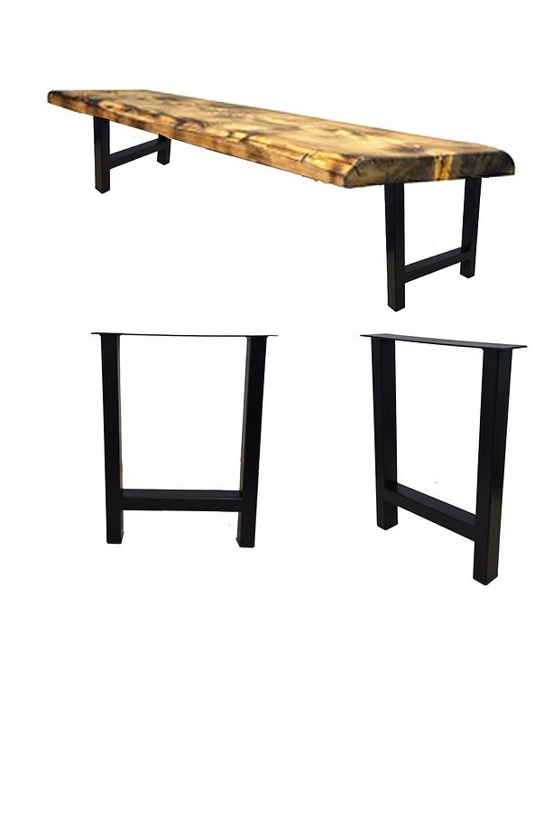 Bank Ayağı Metal Ayak Ev Ofis Iş Yeri Kütük Orta Bench Sehpa Ayağı - 3